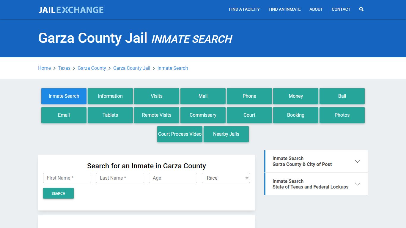 Garza County Jail, TX Inmate Search: Roster & Mugshots - Jail Exchange