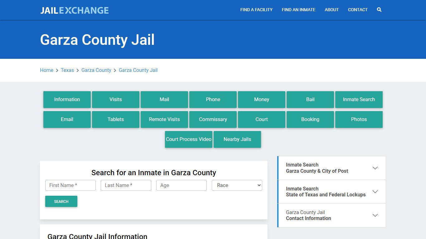 Garza County Jail Roster Lookup, TX, Inmate Search